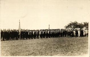 1934 Nógrádsáp, Leventék a tábori misén; Schaffer udvari fényképész, photo