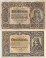 1920. 50K + 100K + 500K + 1000K, mindegyik "Orell Füssli Zürich" T:III,III-