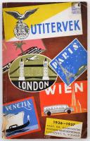 1936-1937 Útitervek, az IBUSZ, a Magyar Királyi Államvasutak hivatalos menetjegyirodája által kiadot...