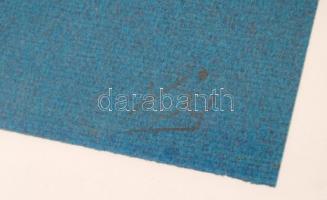 Lisziák Elek (1939-2007): Holdvilágos Balaton. Pasztell, papír, jelzett, üvegezett keretben,  47×64 ...