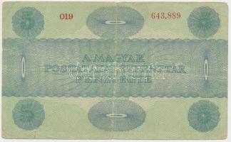 1919. 5K "OSZTRÁK-MAGYAR BANK BANKJEGYEIRE" T:III kis szakadások