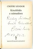 Csoóri Sándor: Készülődés a számadásra. Bp., 1987, Magvető. Kiadói egészvászon-kötésben, jó állapotb...