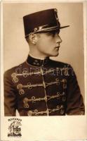 Németh Miklós honvéd százados, huszáregyenruhában; Rozgonyi udvari és kamarai fényképész / Captain Miklós Németh in Hussar's uniform, Hungarian military, photo