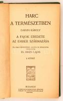 Darvin Károly: Harcz a természetben I-II. Átdolgozta: Mikes Lajos. Bp., é.n. Magyar Kereskedelmi Köz...