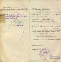 1942 Közgazdasági egyetemi hallgató leckekönyve