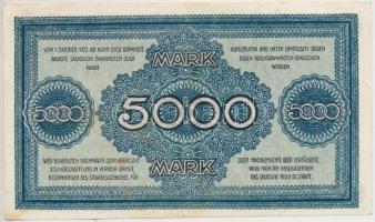 Németország / Weimari Köztársaság / Drezda 1923. 5000M T:III Germany / Weimar Republic / Dresden 192...