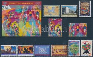 1996-1997 11 diff stamps with sets + 1 block, 1996-1997 11 klf bélyeg közte sorok + 1 db blokk