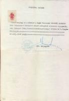 1944 Zsidótörvény alóli mentesitő okirat eredetije és 2 db okmánybélyeges hiteles másolat