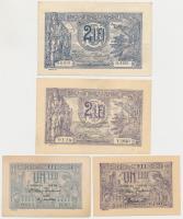 Románia 1915-1920. 1L (2x) + 2L (2x) T:I-,III Romania 1915-1920. 1 Leu (2x) + 2 Lei (2x) C:AU,XF