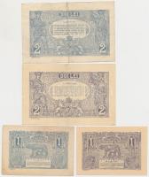 Románia 1915-1920. 1L (2x) + 2L (2x) T:I-,III
Romania 1915-1920. 1 Leu (2x) + 2 Lei (2x) C:AU,XF