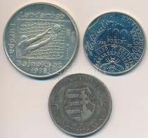 1947. 5Ft Ag "Kossuth" + 1986. 100Ft "Fáy András" + 1988. 100Ft "Labdarúgó ...