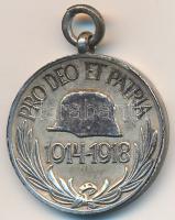 1929. "Magyar Háborús Emlékérem kardokkal, sisakkal" fém miniatűr T:2