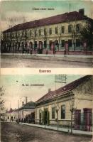 Szerencs, Állami elemi iskola, postahivatal, kiadja Schönfeld Zoltán könyv- és papírkereskedő (EK)