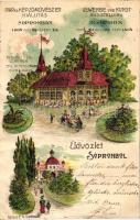 1904 Sopron, Ipar és Képzőművészeti Kiállítás Augusztus 20. - Szeptember 25., Mosonmagyaróvári Sörcsarnok, litho (r)
