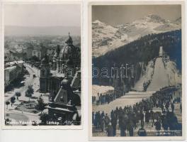 115 db főleg osztrák és német városképes lap az 1930-as, 40-es évekből, vegyes minőség / 115 mainly ...