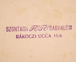 cca 1922-1930 Kisgyermekek szabadságharcos(irredenta) jelmezben Nagy-Magyarország térképe körül, kar...