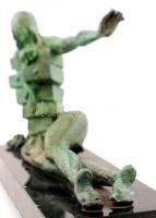 Salvador Dali után Ruchos: Anthropomorphic Cabinet. Nagy szériás bronz szobor márvány talapzaton, je...