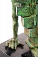 Salvador Dali után Ruchos: Anthropomorphic Cabinet. Nagy szériás bronz szobor márvány talapzaton, je...