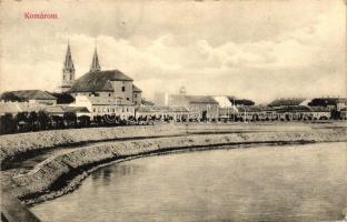 Komárom, Komárno; látkép, Duna part / general view, riverbank