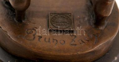D'Arte Bronze Bruno Zach után: Domina. Bronz, alabástrom talapzaton, modern nagy szériában kész...