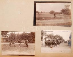 cca 1910-1935 Ollé Vilmos huszárezredes lósporttal, katonasággal és családdal kapcsolatos fotói, kas...
