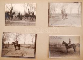 cca 1910-1935 Ollé Vilmos huszárezredes lósporttal, katonasággal és családdal kapcsolatos fotói, kas...