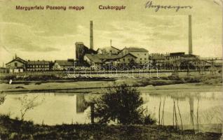 Magyarfalu, Záhorská Ves; Cukorgyár, kiadja a Hartmann Henrik fényképészeti műterem / sugar factory (EK)