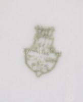 Zsolnay porcelán bögrék, 2 db, matricás, kis hibával, jelzett, m: 9 cm, d: 7,5 cm