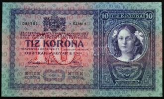 1904. 10K T:I- apró sarokkopások, jobb felső saroknál enyhe hajlás Hungary 1904. 10 Korona C:AU tiny corner wears, slight bend on the top right corner Adamo K10