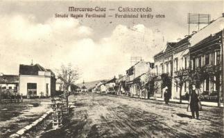 Csíkszereda, Miercurea Ciuc; Ferdinánd király utca / street, '1940 Csíkszereda visszatért' So. Stpl.