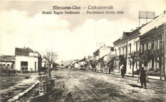 Csíkszereda, Miercurea Ciuc; Ferdinánd király utca / street, '1940 Csíkszereda visszatért' So. Stpl.