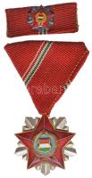 1966. "Szocialista Hazáért Érdemrend" zománcozott Br kitüntetés mellszalaggal és szalagsávval dísztokban T:2  NMK 711
