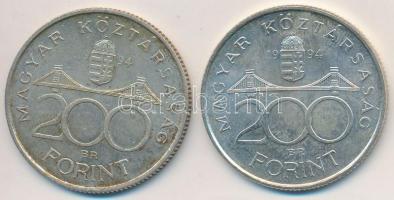 1994. 200Ft Ag "Deák" (2x) T:2,2-