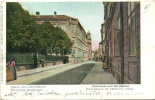 Sopron, Oedenburg; reáliskola, Templom utca. L. Kummert Verlag Nr. 177.