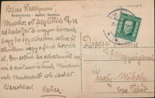 Barsfüss, Trávnica;  Rudnyánszky-kastély / castle