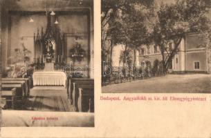 Budapest XIII. Angyalföld, Magyar Királyi Elmegyógyintézet, a kápolna belseje (EK)