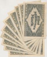 Németország / Weimari Köztársaság / Hamburg / Hugo Stinnes Linien 1923. 5.000.000M (10x) T:vegyes
G...