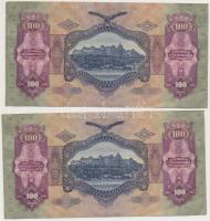 1930. 100P (4x), benne pár egyugrású sorszámokkal T:I-,II
