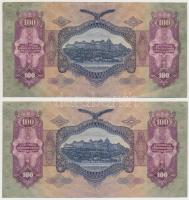 1930. 100P (4x), benne pár egyugrású sorszámokkal T:I-,II