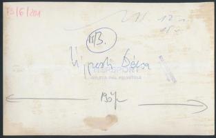 cca 1973 Az Újpesti Dózsa labdarúgó bajnokcsapata, középen a bajnokság gólkirálya, Bene Ferenc. Az e...