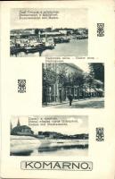 Komárom, Komarno; Duna, Nádor utca / multi-view, Art Nouveau