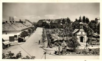 Érsekújvár, Széchenyi utca, benzinkút, kocsma / street, gas station, pub