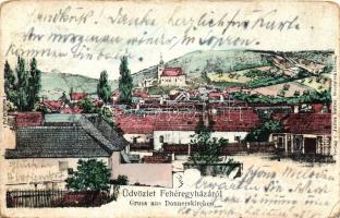 Fertőfehéregyháza, Donnerskirchen; látkép, kiadja Julius Salzer / general view (b)