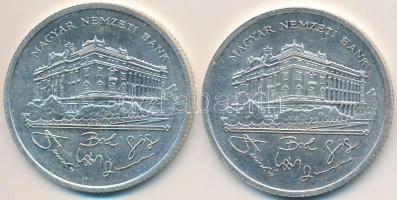 1992. 200Ft Ag "MNB" (2x) T:2