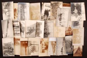 cca 1915-1916 Érdekes fotó tétel Toma Imre (1884-1946) plébános, tábori lelkész hagyatékából(tábori ...