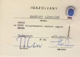 9db klf igazolvány a 40-es 60-as évekből