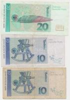 Németország 1991. 10M (2x) + 20M T:III
Germany 1991. 10 Mark (2x) + 20 Mark C:F