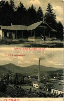 Petrozsény, Petrosani; Gambrinus vendéglő a Szurdok szorosban, S.T.K. szénosztályozó / Gambrinus restaurant in the gorge, coal classification plant (EB)