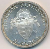 1938. 5P Ag "Szent István" T:2 kis patina
Adamo P8.1