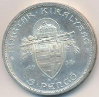 1938. 5P Ag "Szent István" T:2
Adamo P8.1